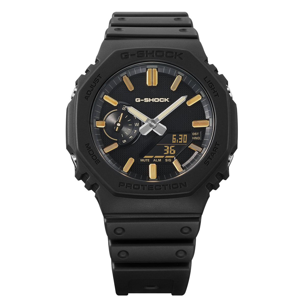 GA-2100LXB-1A9ER dettaglio quadrante matte black