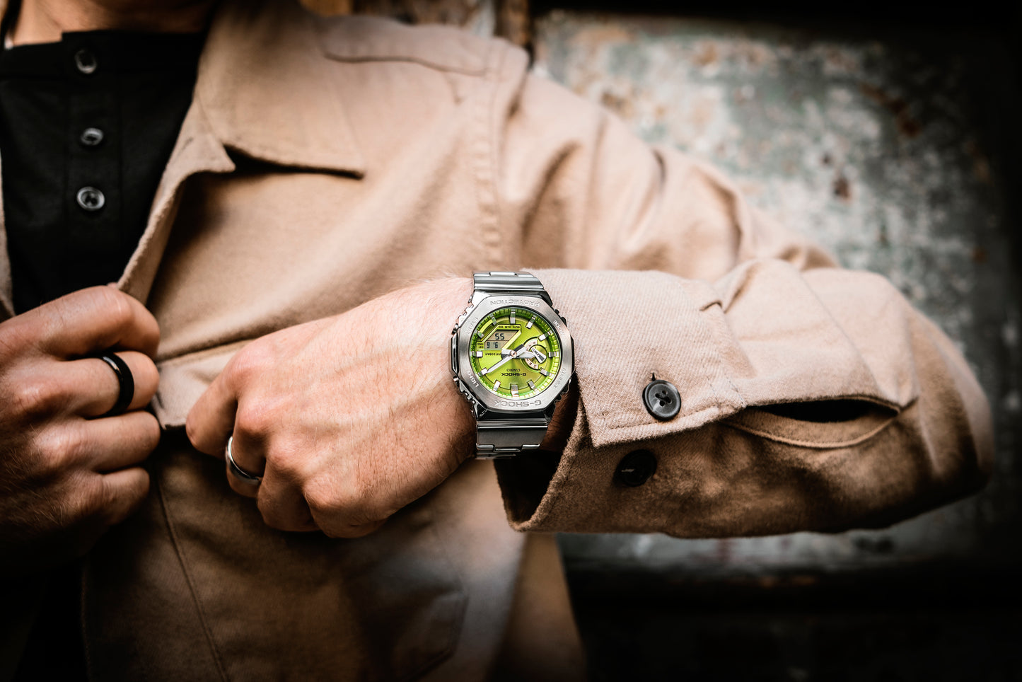 CASIO G-SHOCK nan originale – vista laterale orologio uomo (resistente 200m, antiurto, design sportivo)