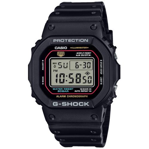CASIO G-SHOCK DW-5600RL-1ER originale – vista frontale orologio uomo (resistente 200m, antiurto, design sportivo)