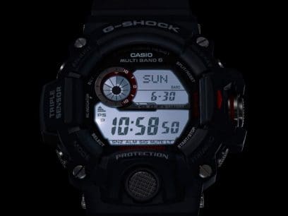 CASIO G-SHOCK GW-9400-1ER originale – display con illuminazione (LED/backlight, Multiband 6, 200m)