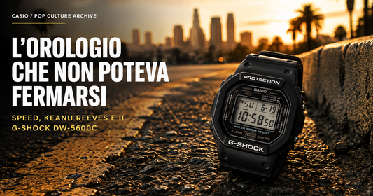 CASIO G-SHOCK DW-5600C indossato da Keanu Reeves nel film Speed