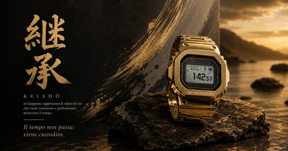 CASIO G-SHOCK GMW-BZ5000GD-9ER — KEISHŌ, l'eredità che si tramanda | ERAORA Roma