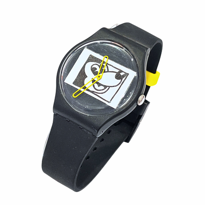 Swatch Mickey Blanc sur Noir SUOZ337 New Old Stock - foto 2