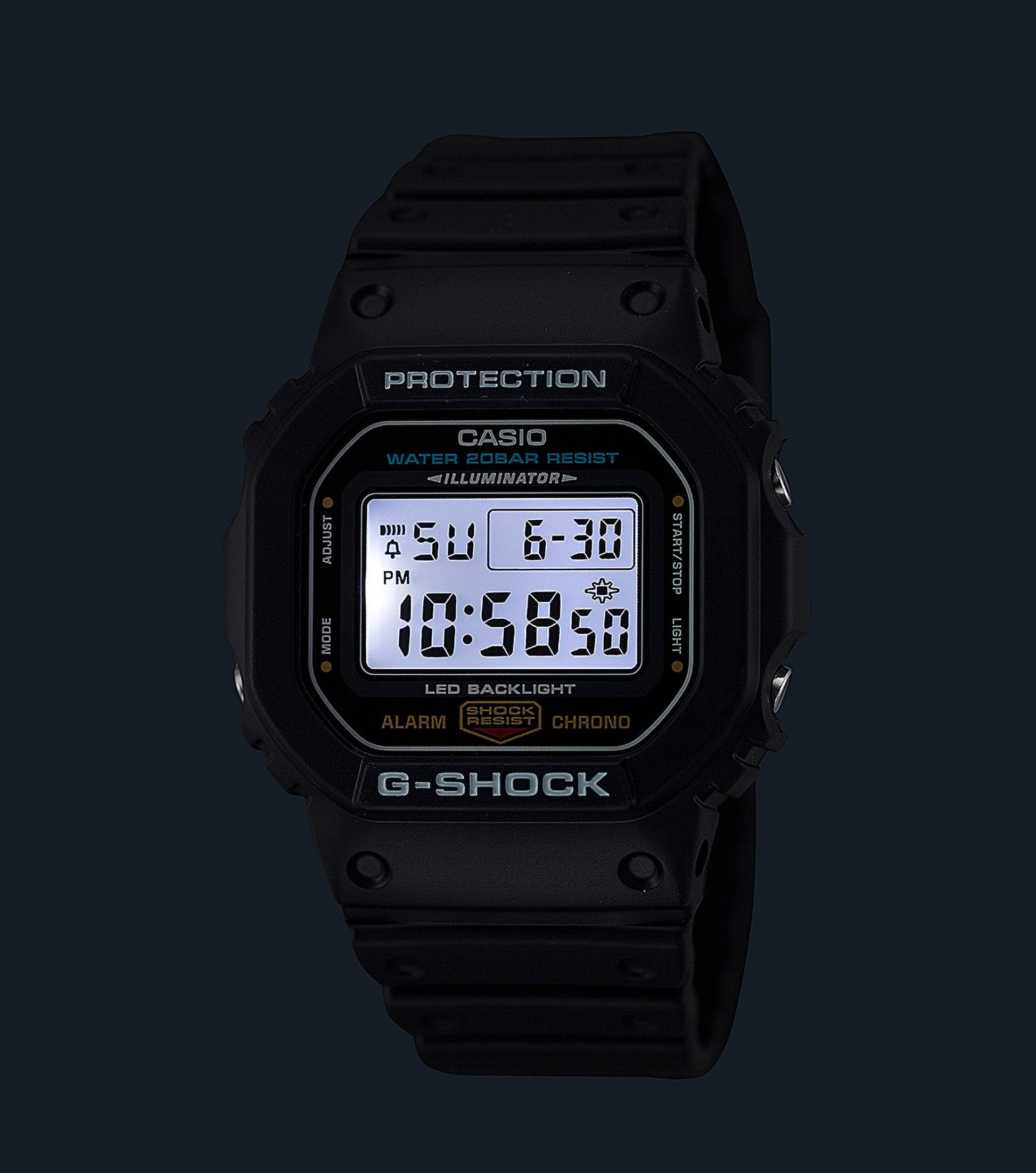 CASIO G-SHOCK nan originale – vista cinturino orologio uomo (resistente 200m, antiurto, design sportivo)