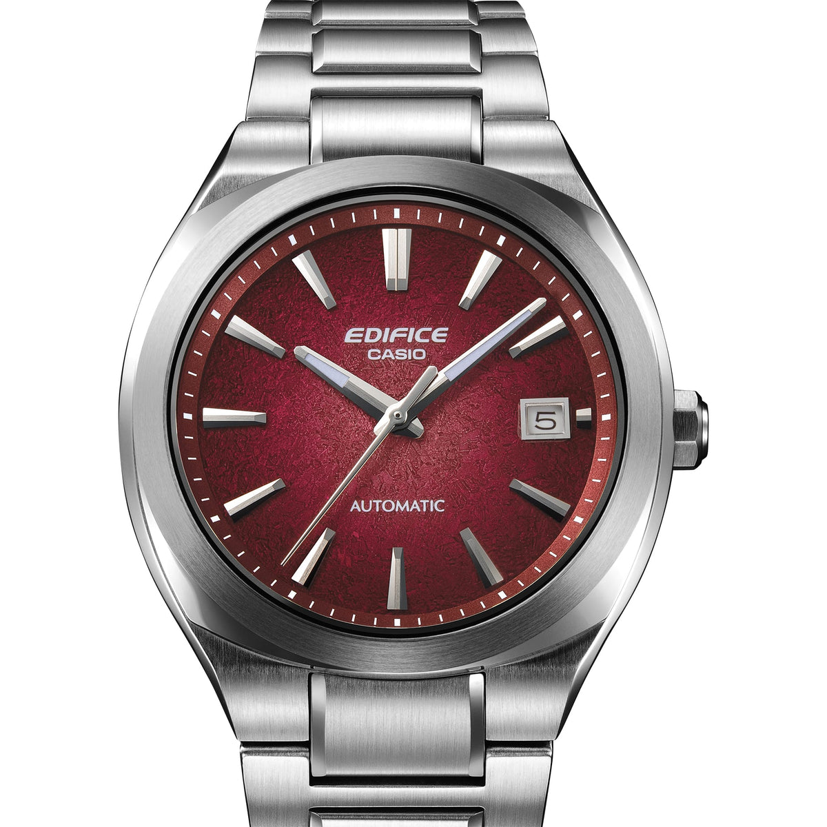 CASIO EDIFICE EFK-200D-4AER originale – dettaglio quadrante elettroformato rosso gradient