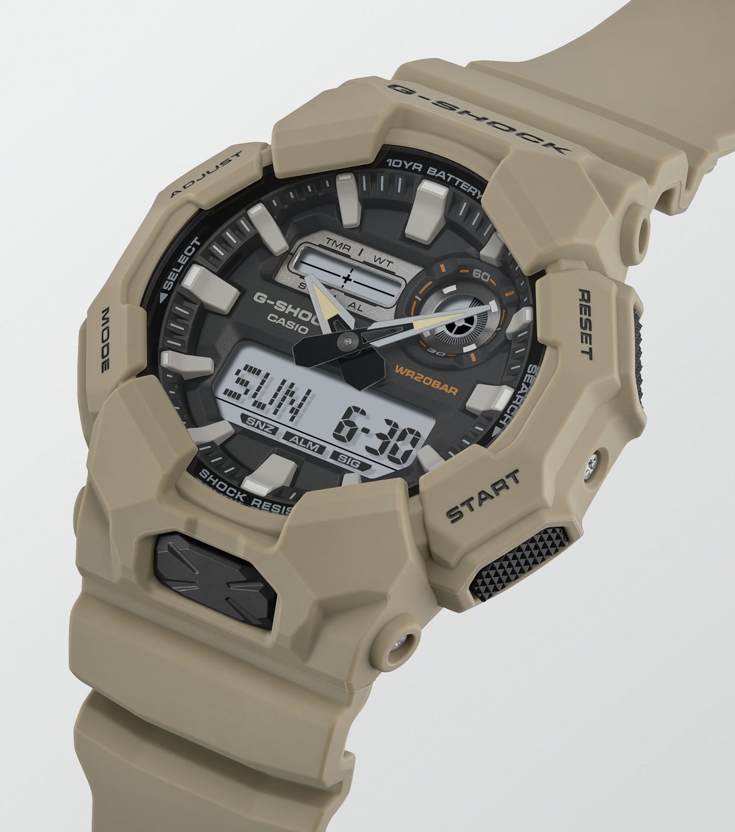 CASIO G-SHOCK nan originale – vista cinturino orologio uomo (resistente 200m, antiurto, design sportivo)