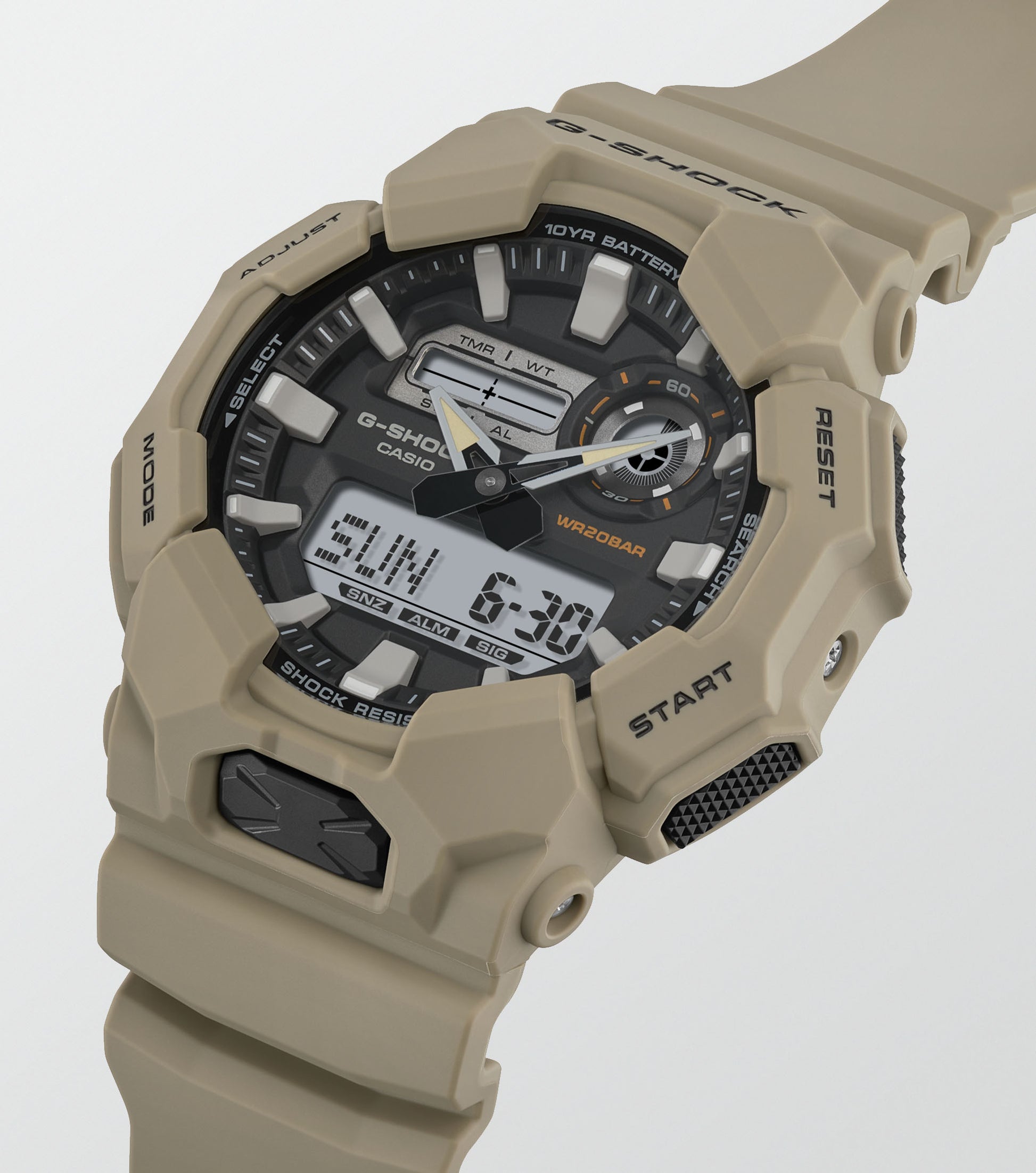 CASIO G-SHOCK nan originale – vista cinturino orologio uomo (resistente 200m, antiurto, design sportivo)