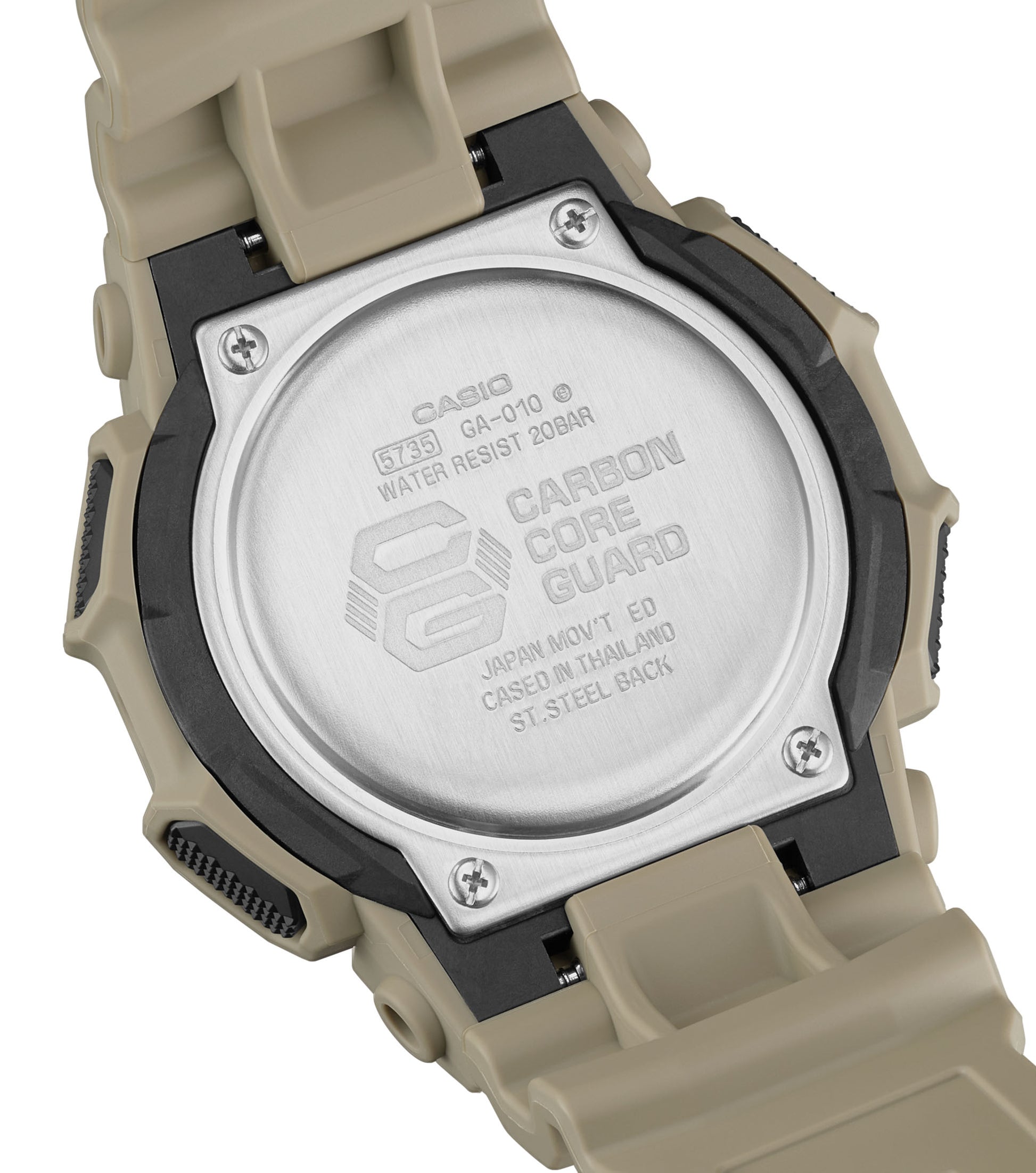CASIO G-SHOCK nan originale – vista laterale orologio uomo (resistente 200m, antiurto, design sportivo)