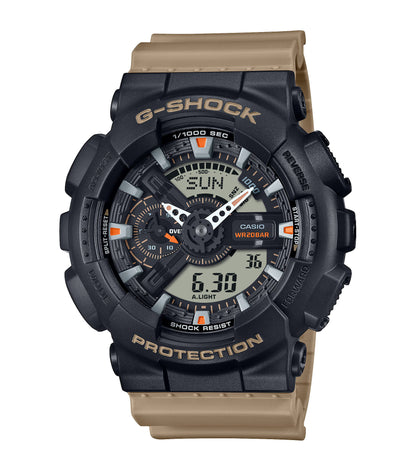 CASIO G-SHOCK GA-110TU-1A5ER originale – vista frontale orologio uomo (resistente 200m, antiurto, design sportivo)