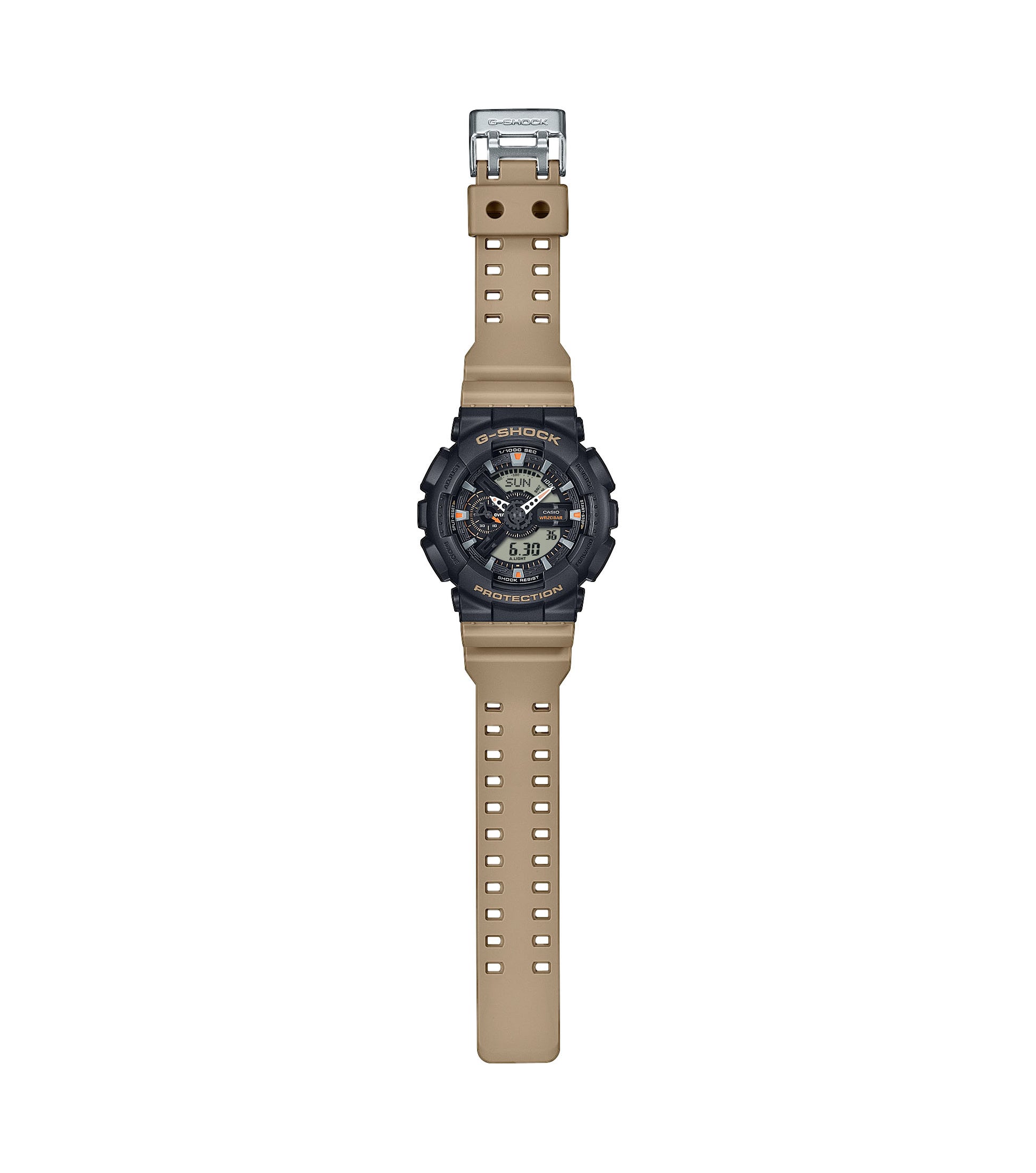 CASIO G-SHOCK nan originale – vista laterale orologio uomo (resistente 200m, antiurto, design sportivo)