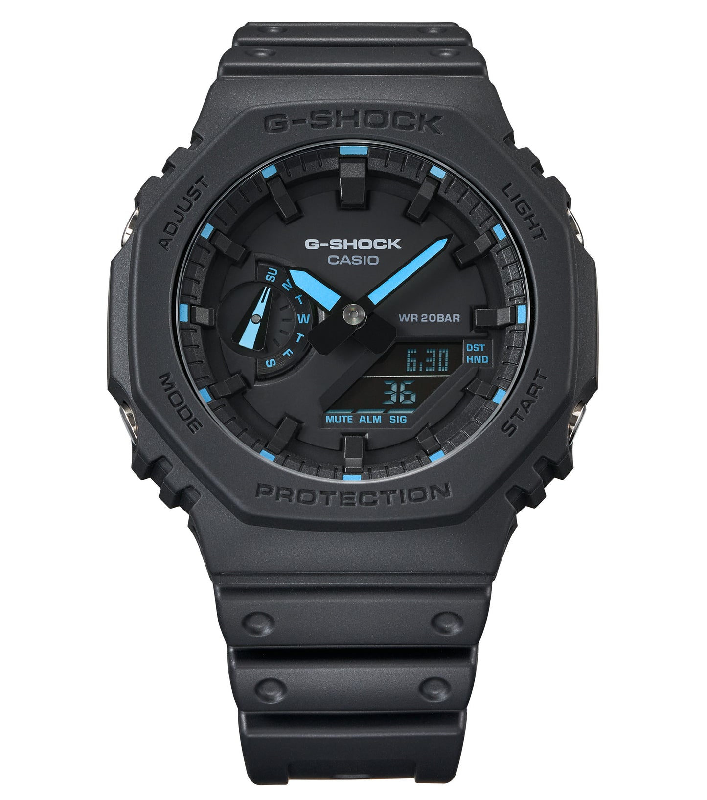 CASIO G-SHOCK nan originale – dettaglio quadrante orologio uomo (resistente 200m, antiurto, design sportivo)