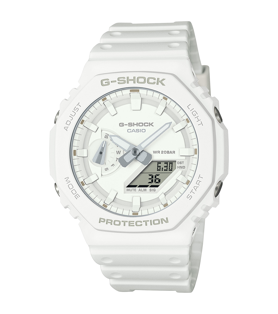 CASIO G-SHOCK GA-2100-7A7ER originale – vista frontale orologio uomo (resistente 200m, antiurto, design sportivo)