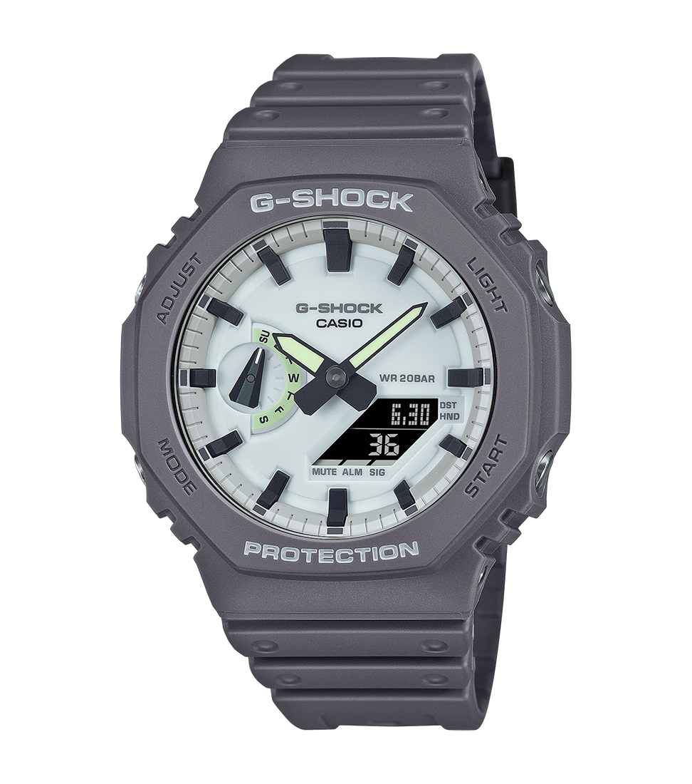CASIO G-SHOCK GA-2100HD-8AER originale – vista frontale orologio uomo (resistente 200m, antiurto, design sportivo)