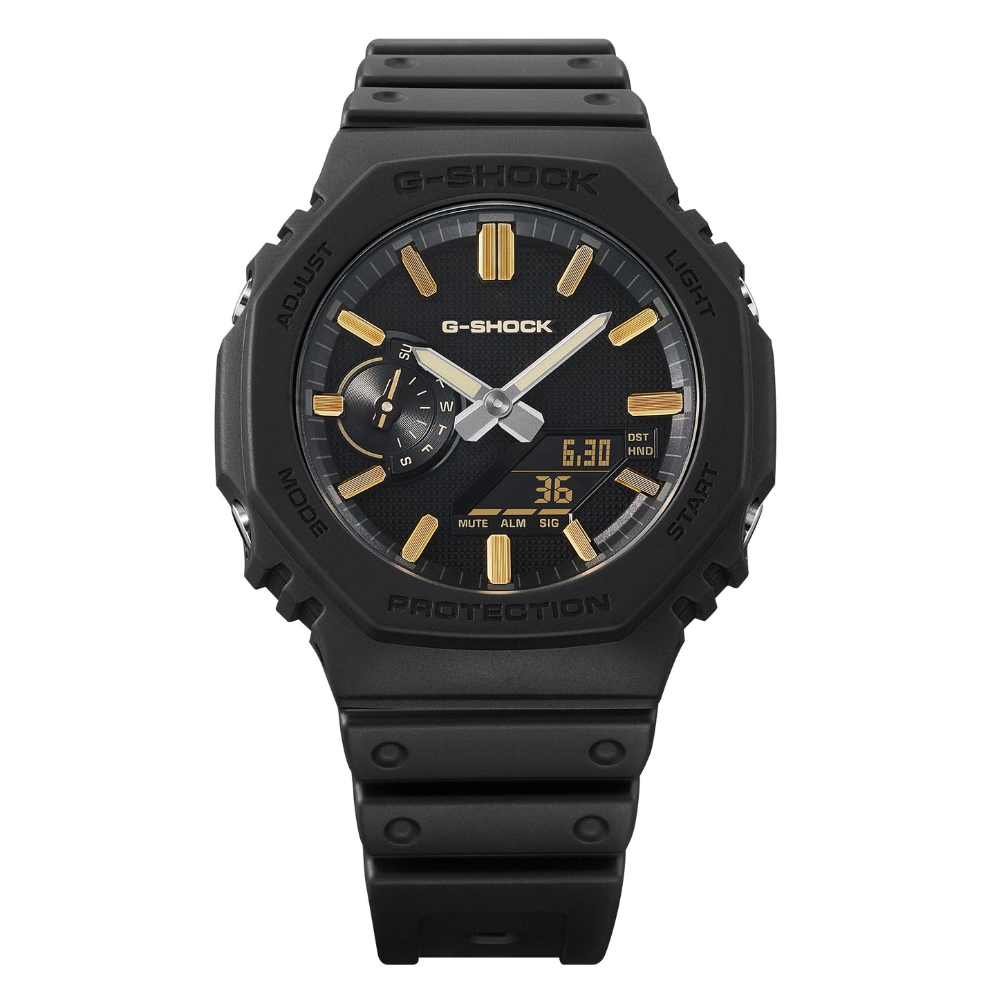GA-2100LXB-1A9ER dettaglio quadrante matte black