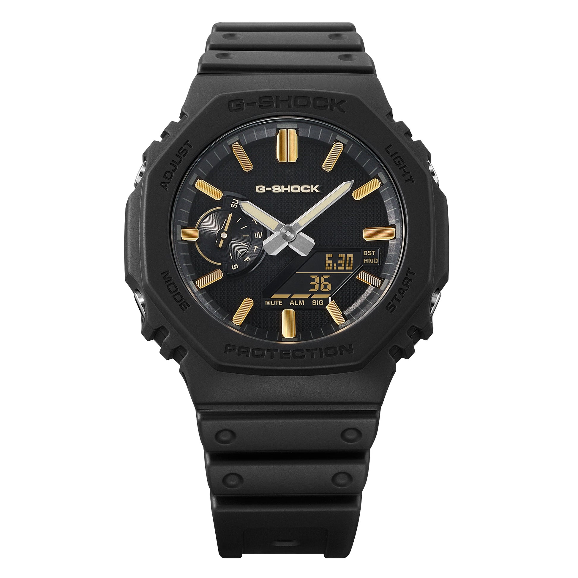 GA-2100LXB-1A9ER dettaglio quadrante matte black