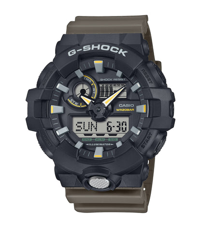 CASIO G-SHOCK nan originale – vista laterale orologio uomo (resistente 200m, antiurto, design sportivo)