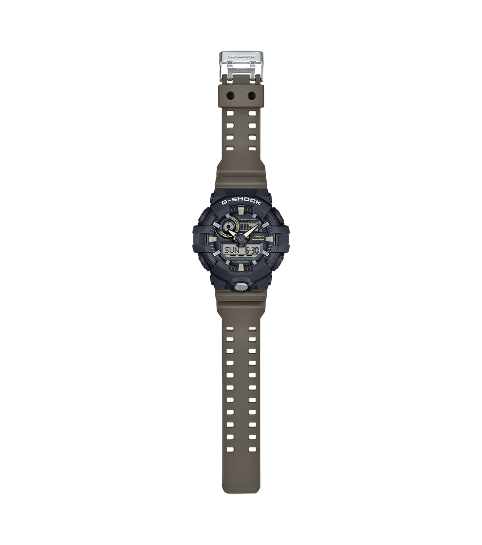 CASIO G-SHOCK nan originale – dettaglio quadrante orologio uomo (resistente 200m, antiurto, design sportivo)