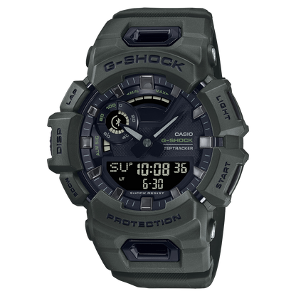 CASIO G-SHOCK GBA-900UU-3AER originale – vista frontale orologio uomo (Bluetooth, fitness, 200m, design militare)