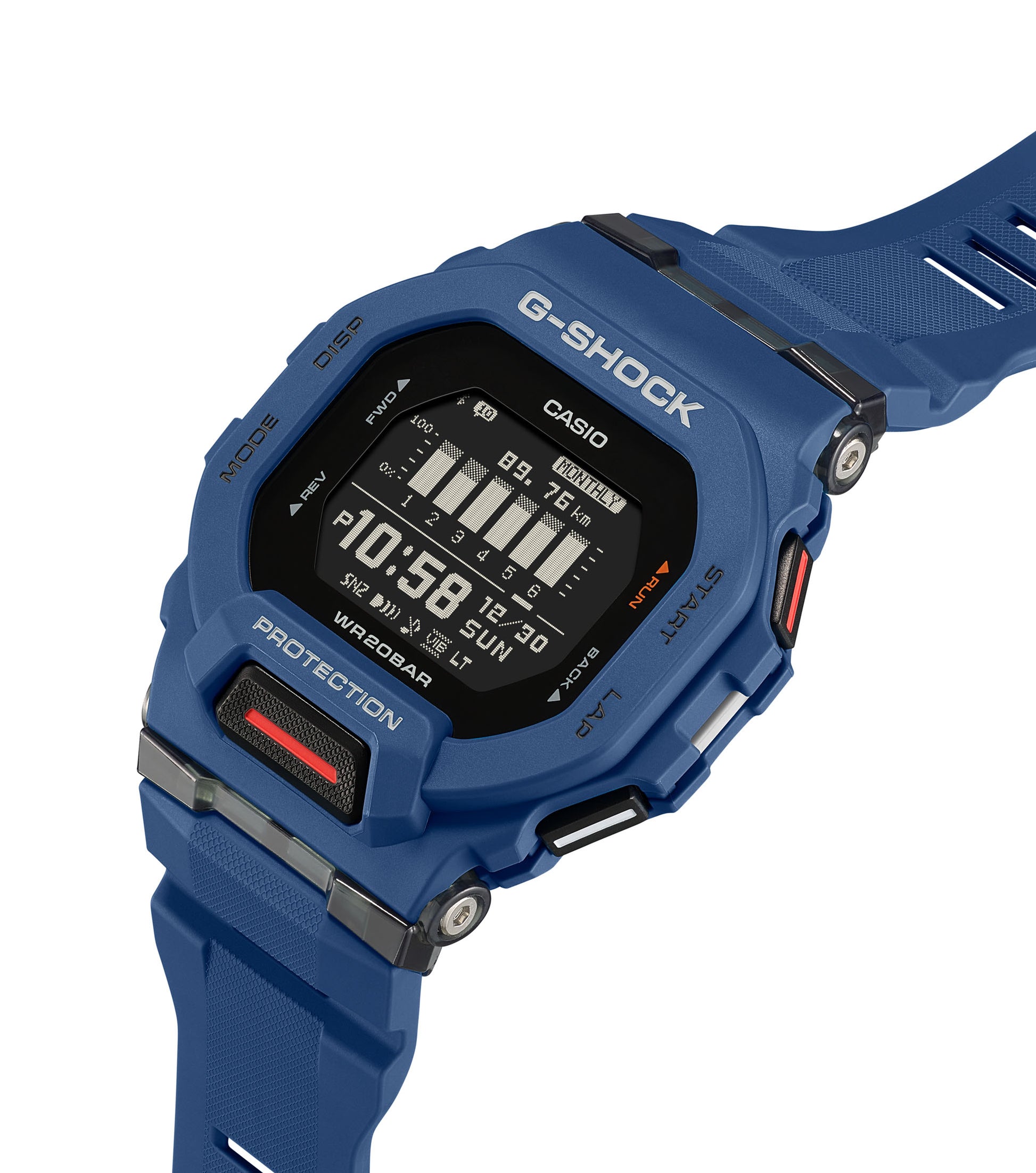 CASIO G-SHOCK nan originale – vista laterale orologio uomo (resistente 200m, antiurto, design sportivo)
