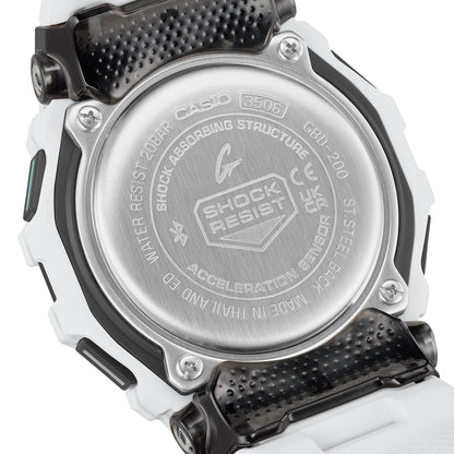CASIO G-SHOCK GBD-200-7ER originale – indossato al polso sportivo (Bluetooth, MIP display, 200m, fitness tracker)
