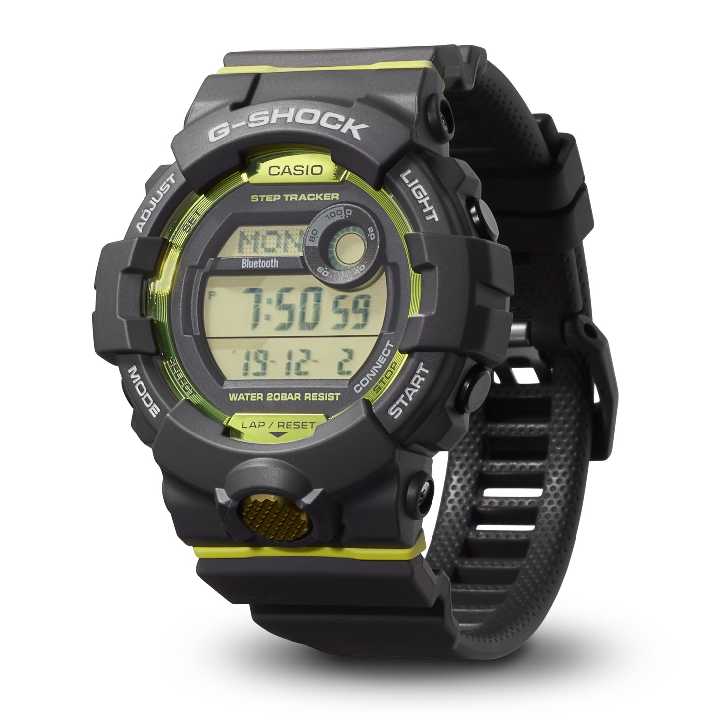 CASIO G-SHOCK nan originale – vista laterale orologio uomo (resistente 200m, antiurto, design sportivo)