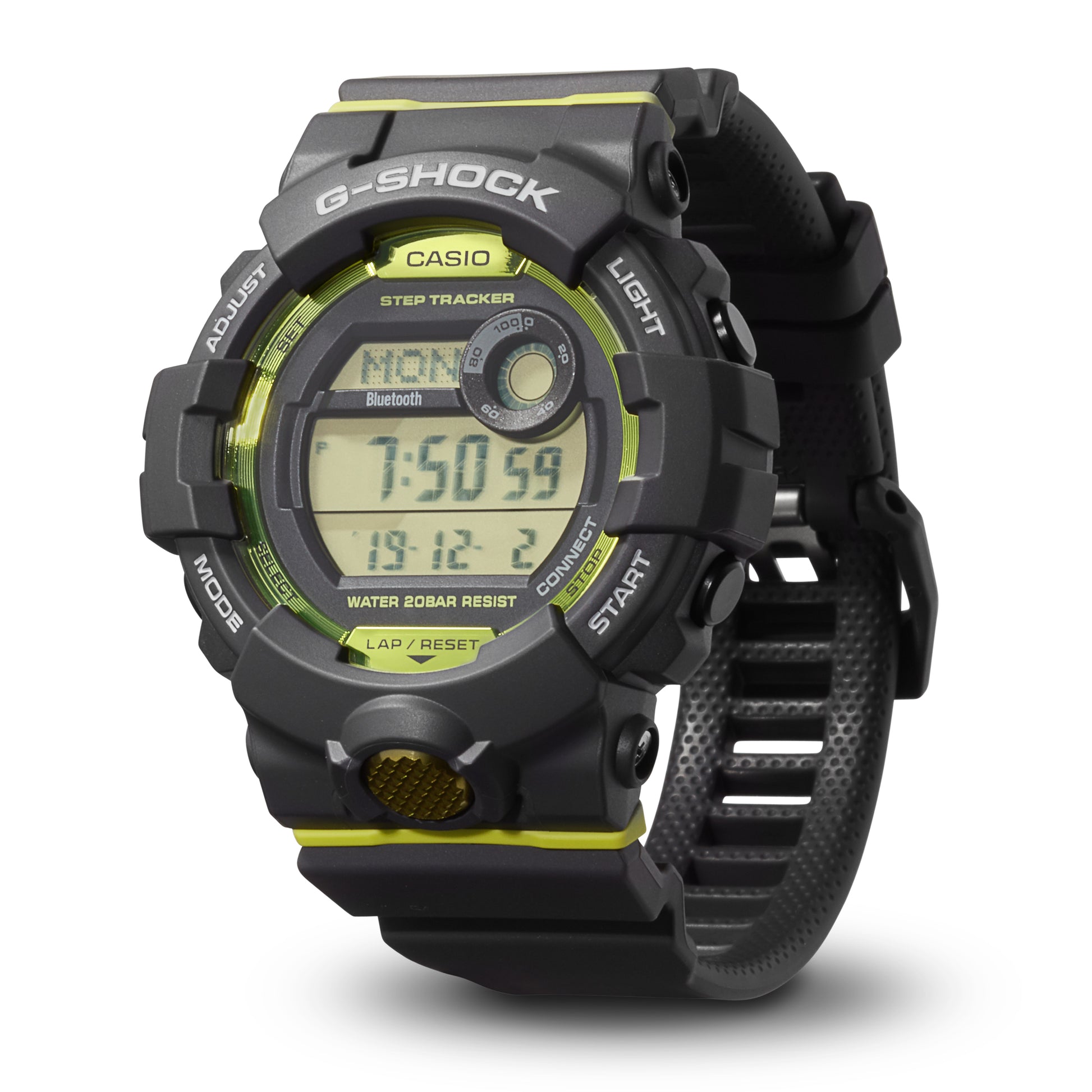 CASIO G-SHOCK nan originale – vista laterale orologio uomo (resistente 200m, antiurto, design sportivo)