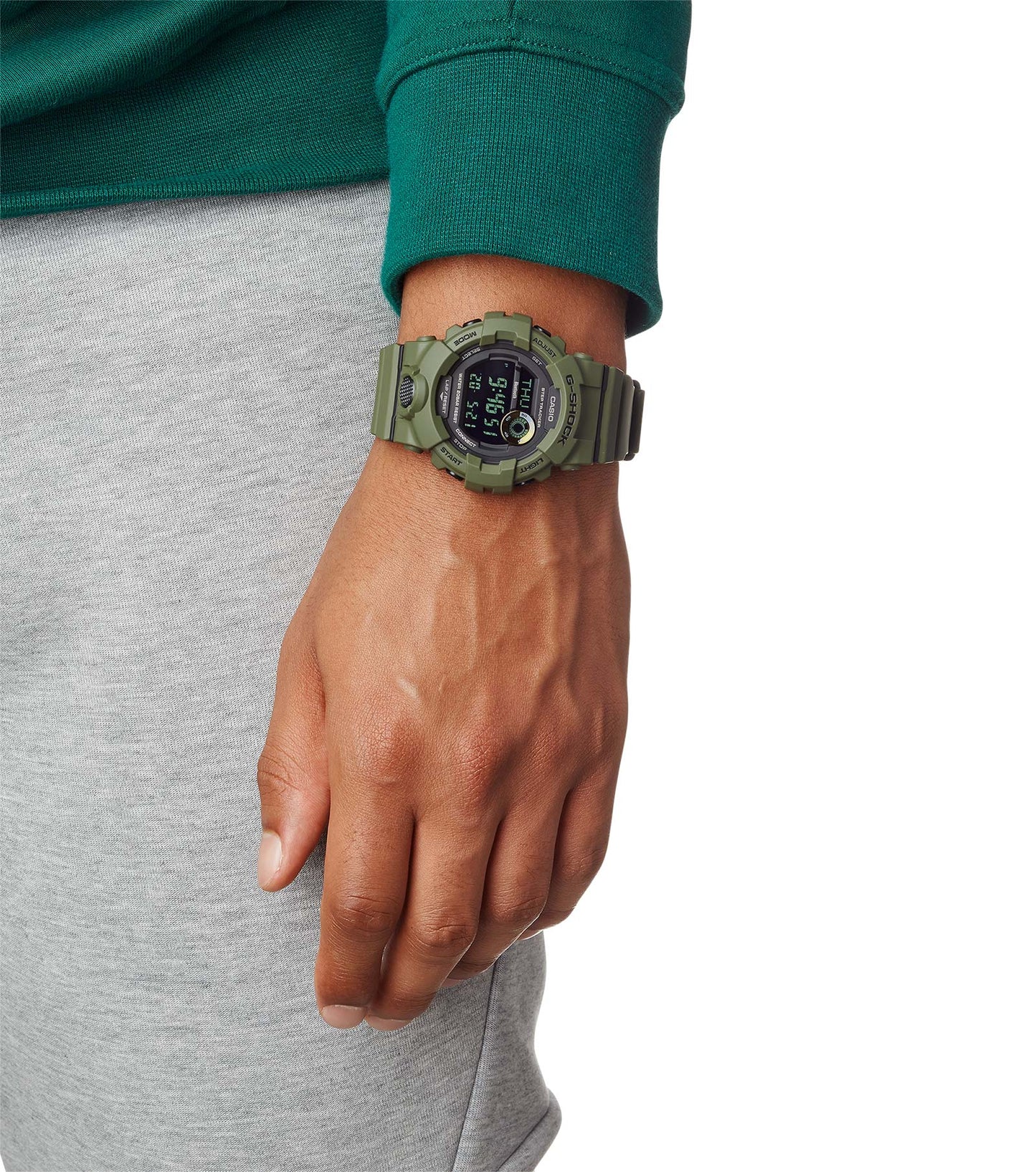 CASIO G-SHOCK nan originale – vista laterale orologio uomo (resistente 200m, antiurto, design sportivo)