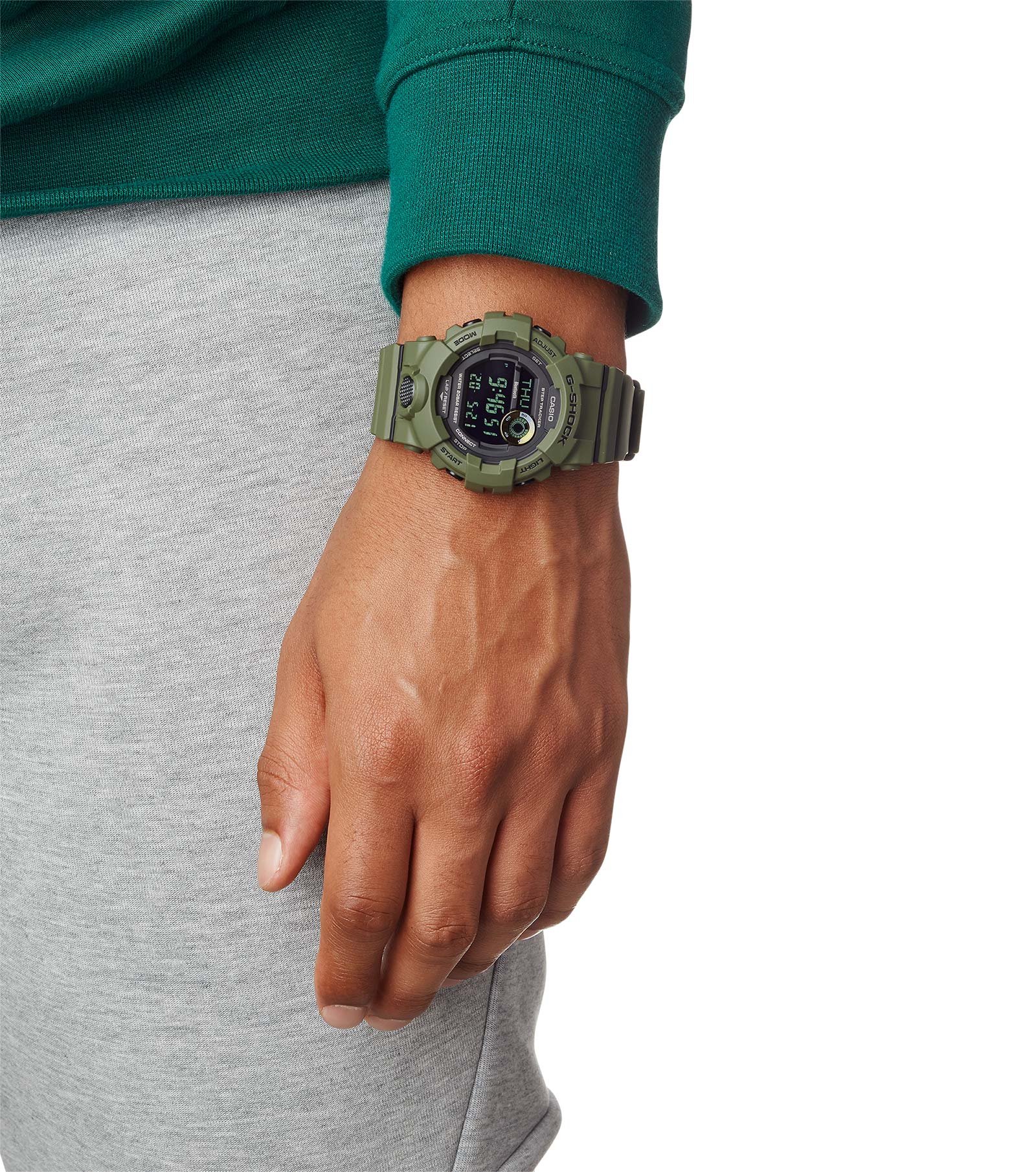 CASIO G-SHOCK nan originale – vista laterale orologio uomo (resistente 200m, antiurto, design sportivo)