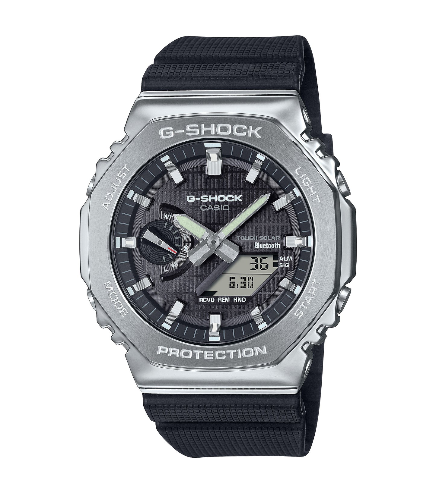 CASIO G-SHOCK GBM-2100-1AER originale – vista frontale orologio uomo (resistente 200m, antiurto, design sportivo)