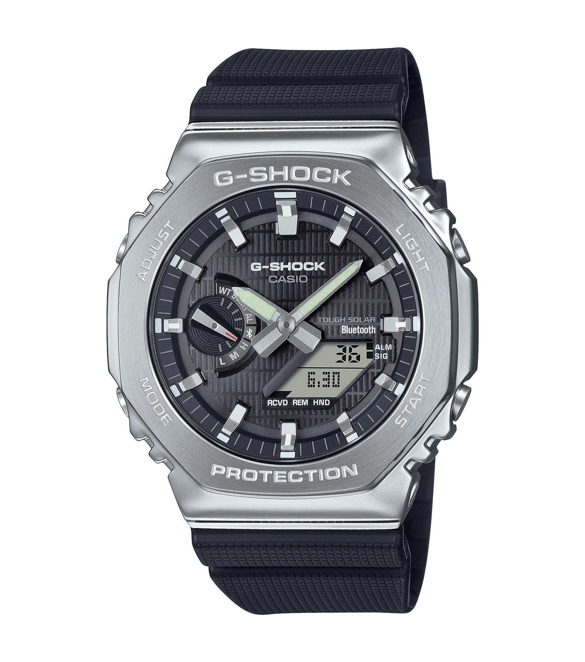 CASIO G-SHOCK GBM-2100-1AER originale – vista frontale orologio uomo (resistente 200m, antiurto, design sportivo)