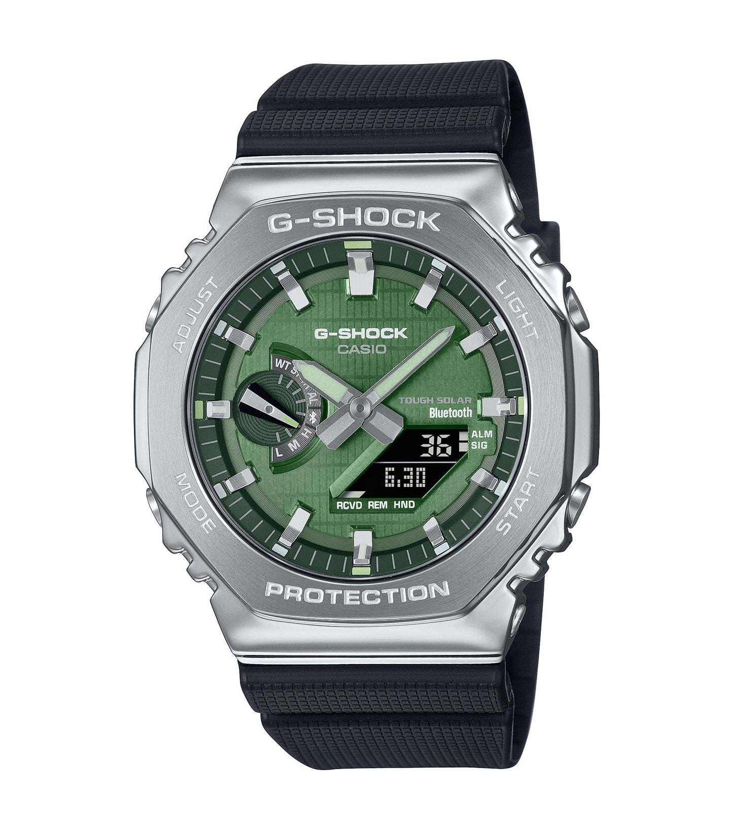 CASIO G-SHOCK GBM-2100A-1A3ER originale – vista frontale orologio uomo (resistente 200m, antiurto, design sportivo)