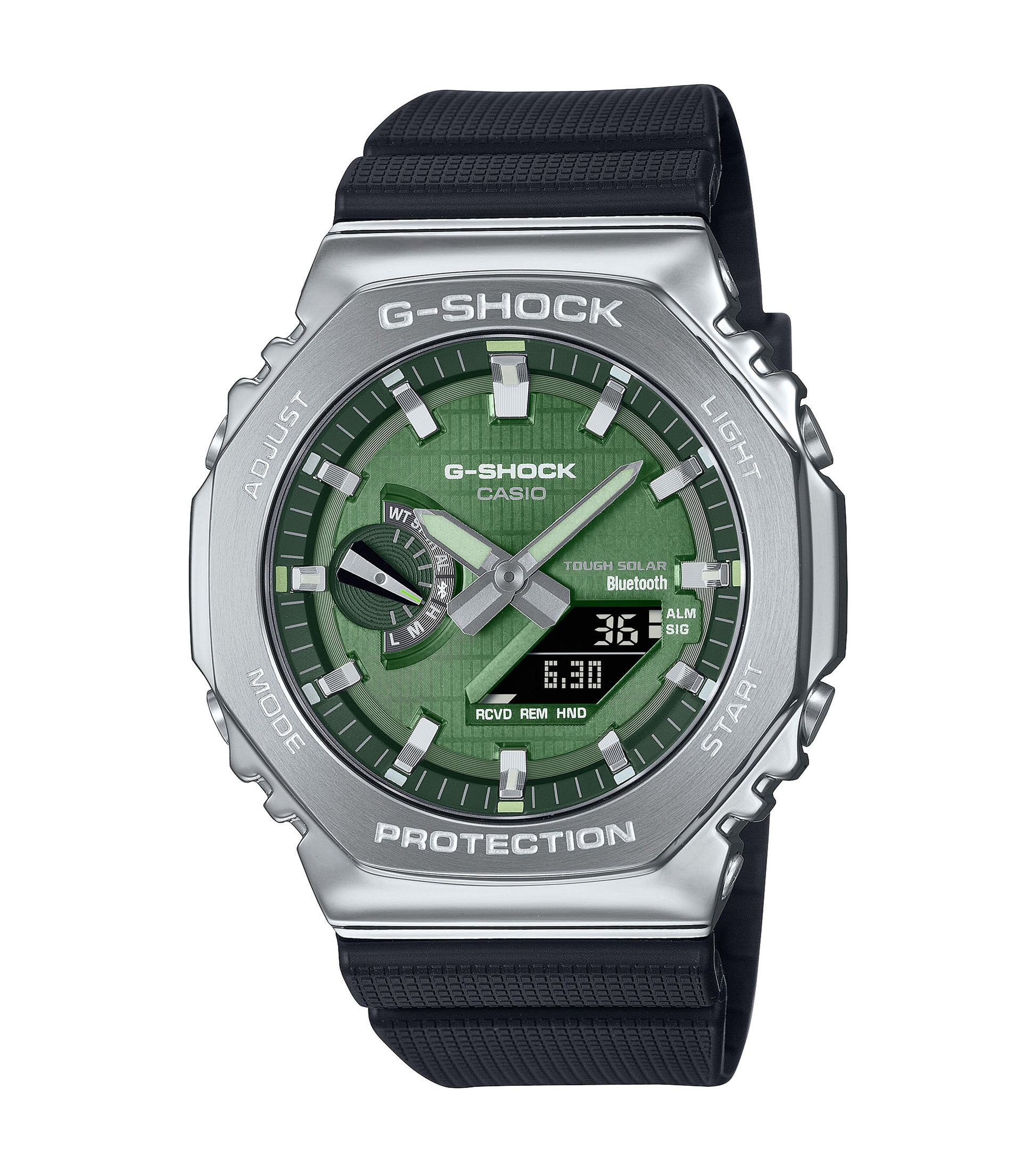 CASIO G-SHOCK GBM-2100A-1A3ER originale – vista frontale orologio uomo (resistente 200m, antiurto, design sportivo)