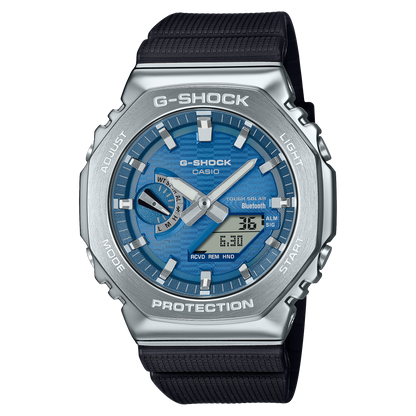 CASIO G-SHOCK GBM-2100A-2BER originale – vista frontale orologio uomo (Bluetooth, Tough Solar, 200m, Carbon Core Guard)