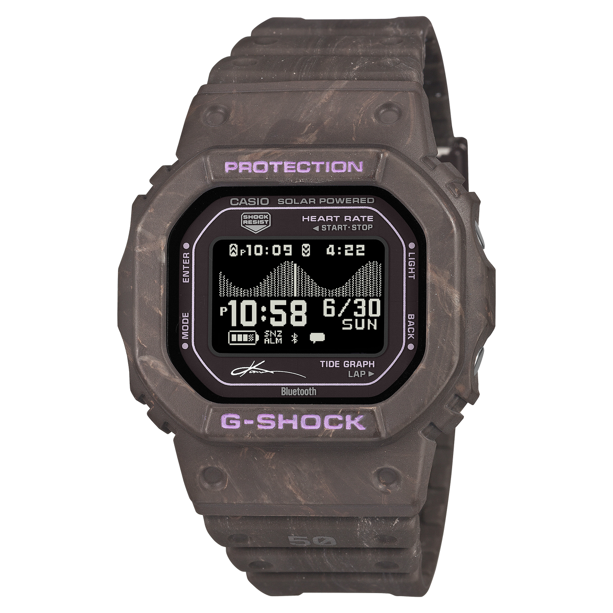 CASIO G-SHOCK GBX-H5600KI-5ER Kanoa Igarashi Signature Model – G-LIDE bicolore marrone, tide graph, cardiofrequenzimetro