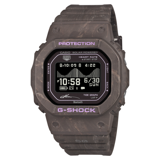 CASIO G-SHOCK GBX-H5600KI-5ER Kanoa Igarashi Signature Model – G-LIDE bicolore marrone, tide graph, cardiofrequenzimetro