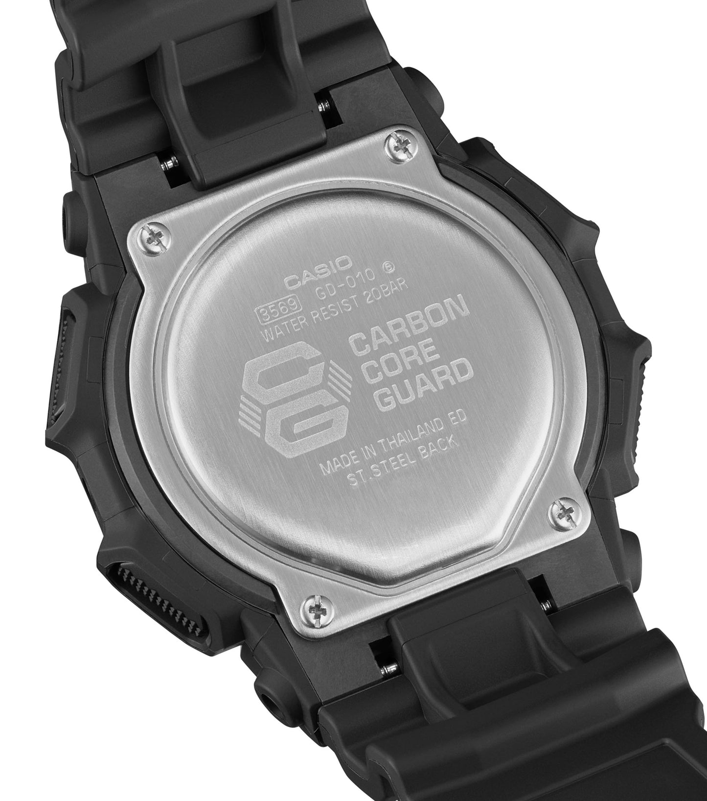 CASIO G-SHOCK nan originale – vista laterale orologio uomo (resistente 200m, antiurto, design sportivo)