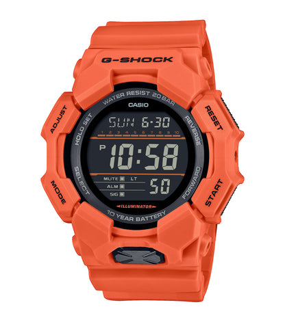 CASIO G-SHOCK GD-010-4ER originale – vista frontale orologio uomo (resistente 200m, antiurto, design sportivo)