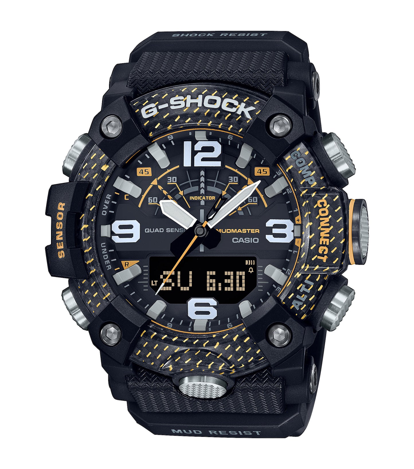 CASIO G-SHOCK GG-B100y-1AER originale – vista frontale orologio uomo (resistente 200m, antiurto, design sportivo)