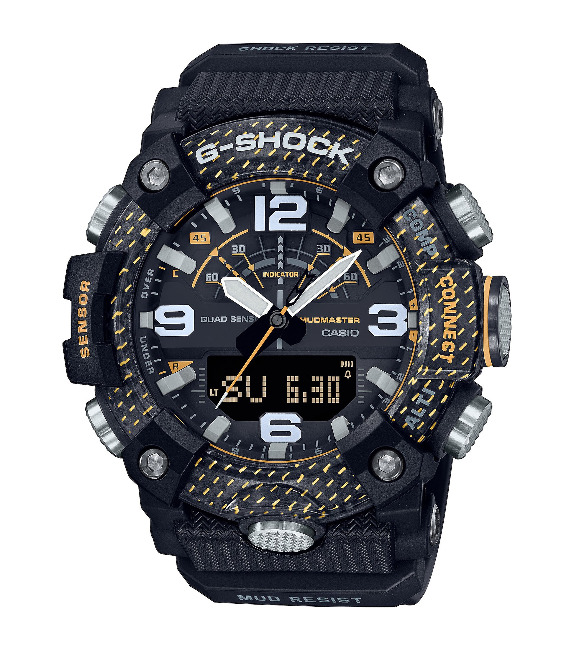 CASIO G-SHOCK GG-B100y-1AER originale – vista frontale orologio uomo (resistente 200m, antiurto, design sportivo)