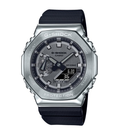 CASIO G-SHOCK GM-2100-1AER originale – vista frontale orologio uomo (resistente 200m, antiurto, design sportivo)