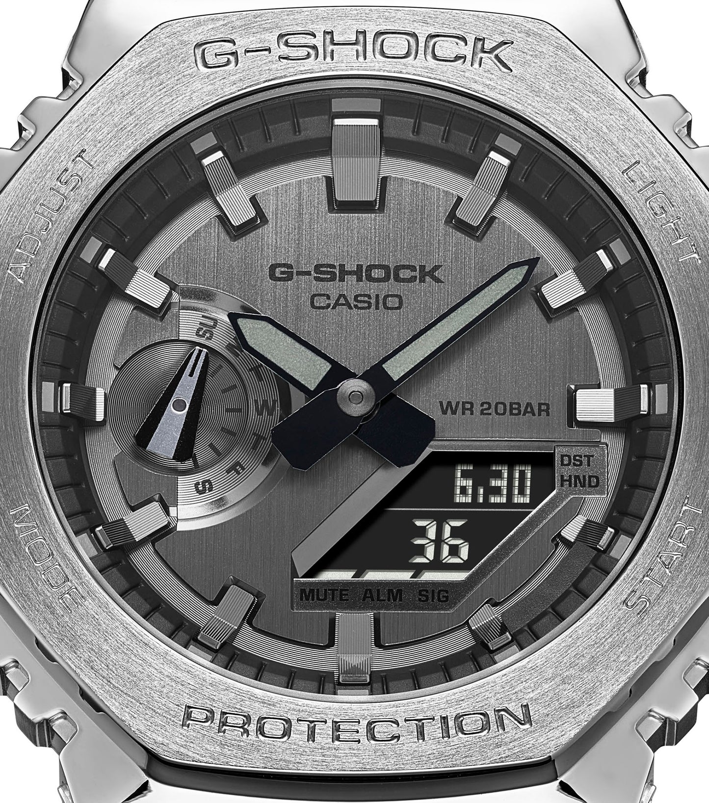 CASIO G-SHOCK nan originale – dettaglio pulsanti orologio uomo (resistente 200m, antiurto, design sportivo)