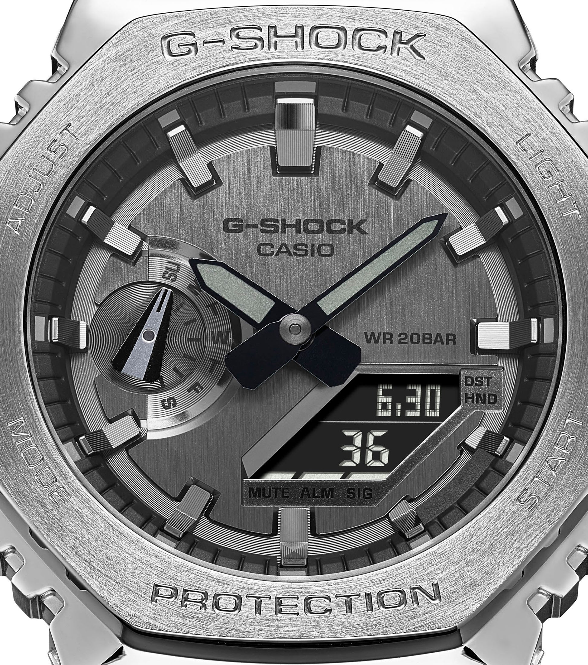 CASIO G-SHOCK nan originale – dettaglio pulsanti orologio uomo (resistente 200m, antiurto, design sportivo)