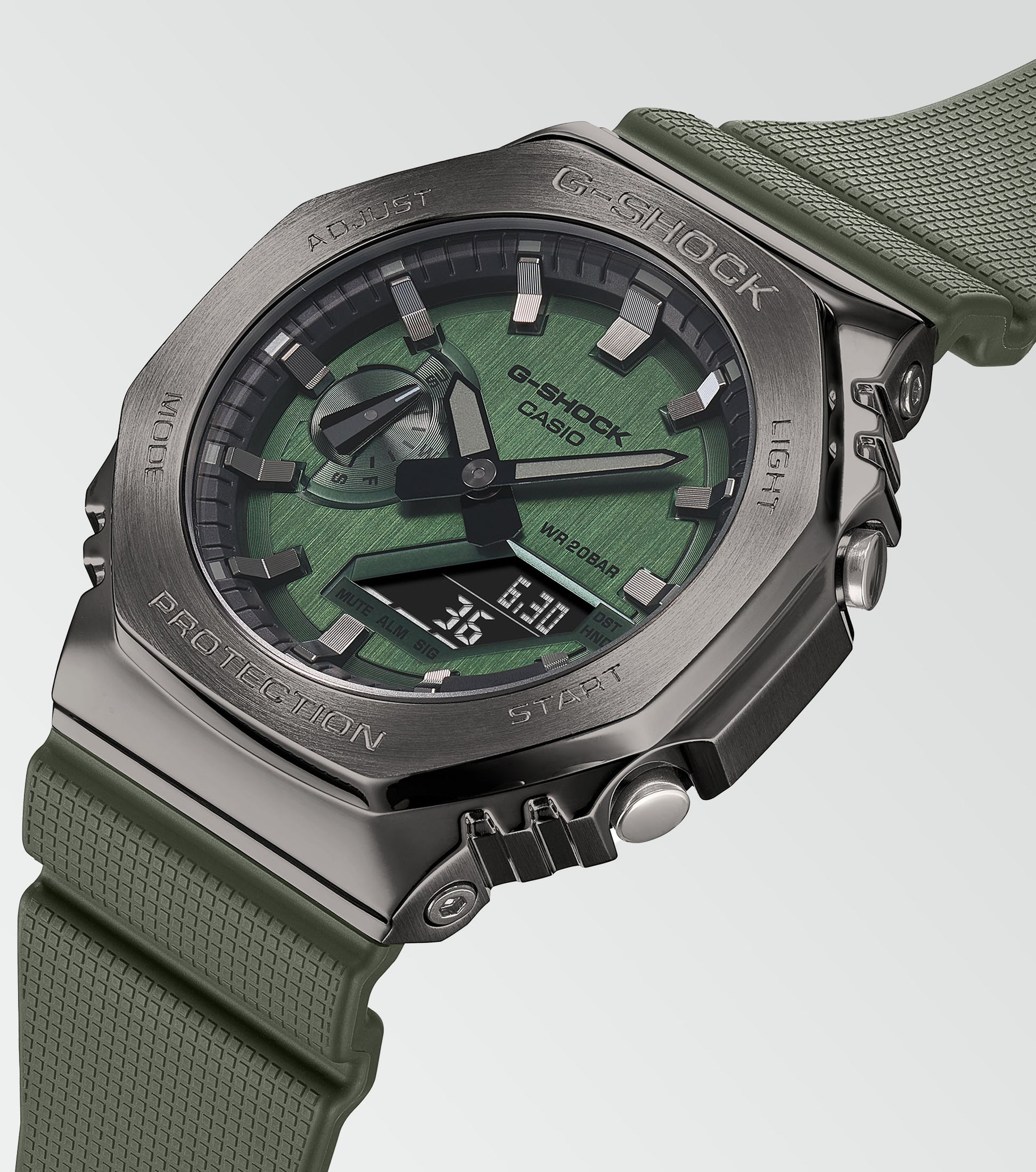 CASIO G-SHOCK nan originale – dettaglio pulsanti orologio uomo (resistente 200m, antiurto, design sportivo)