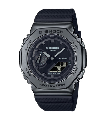 CASIO G-SHOCK GM-2100BB-1AER originale – vista frontale orologio uomo (resistente 200m, antiurto, design sportivo)
