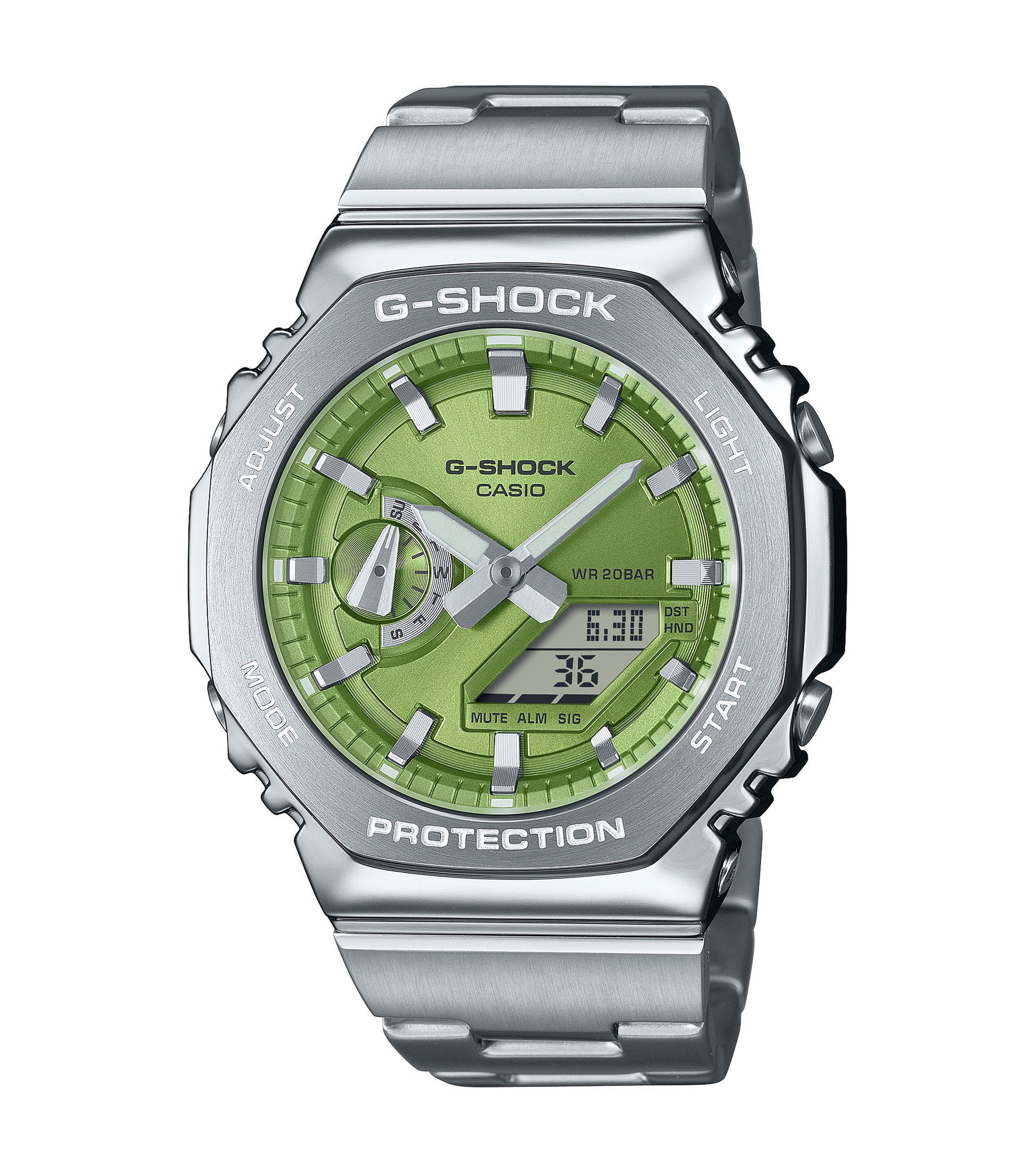 CASIO G-SHOCK GM-2110D-3AER originale – vista frontale orologio uomo (resistente 200m, antiurto, design sportivo)