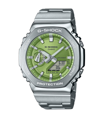 CASIO G-SHOCK GM-2110D-3AER originale – vista frontale orologio uomo (resistente 200m, antiurto, design sportivo)
