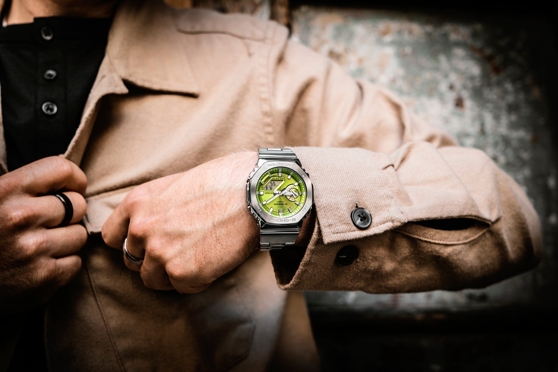 CASIO G-SHOCK nan originale – vista laterale orologio uomo (resistente 200m, antiurto, design sportivo)