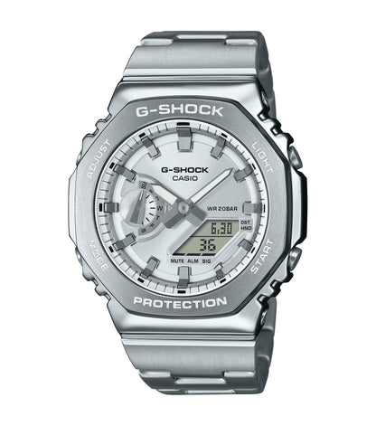 CASIO G-SHOCK GM-2110D-7AER originale – vista frontale orologio uomo (resistente 200m, antiurto, design sportivo)