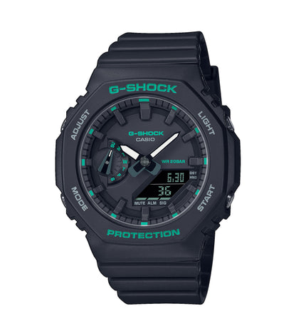 CASIO G-SHOCK GMA-S2100GA-1AER originale – vista frontale orologio uomo (resistente 200m, antiurto, design sportivo)
