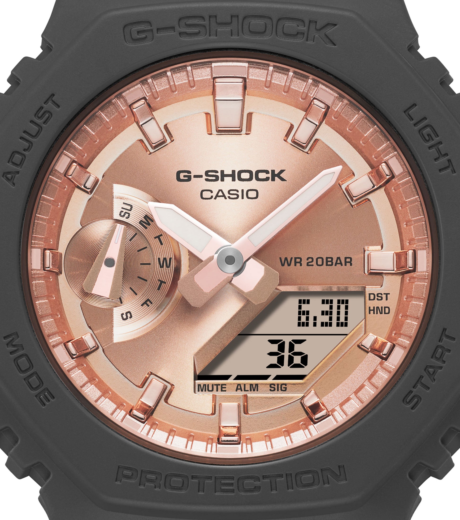 CASIO G-SHOCK nan originale – vista laterale orologio uomo (resistente 200m, antiurto, design sportivo)